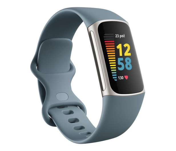 Google Fitbit Charge 5 platynowo niebieski - 678209 - zdjęcie